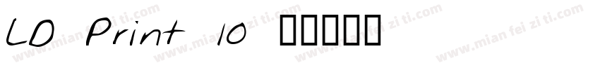 LD Print 10字体转换